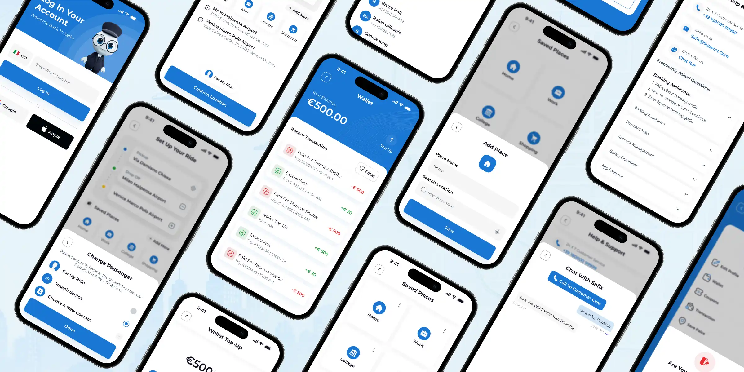 Safix mobilty app developer is lilac infotech