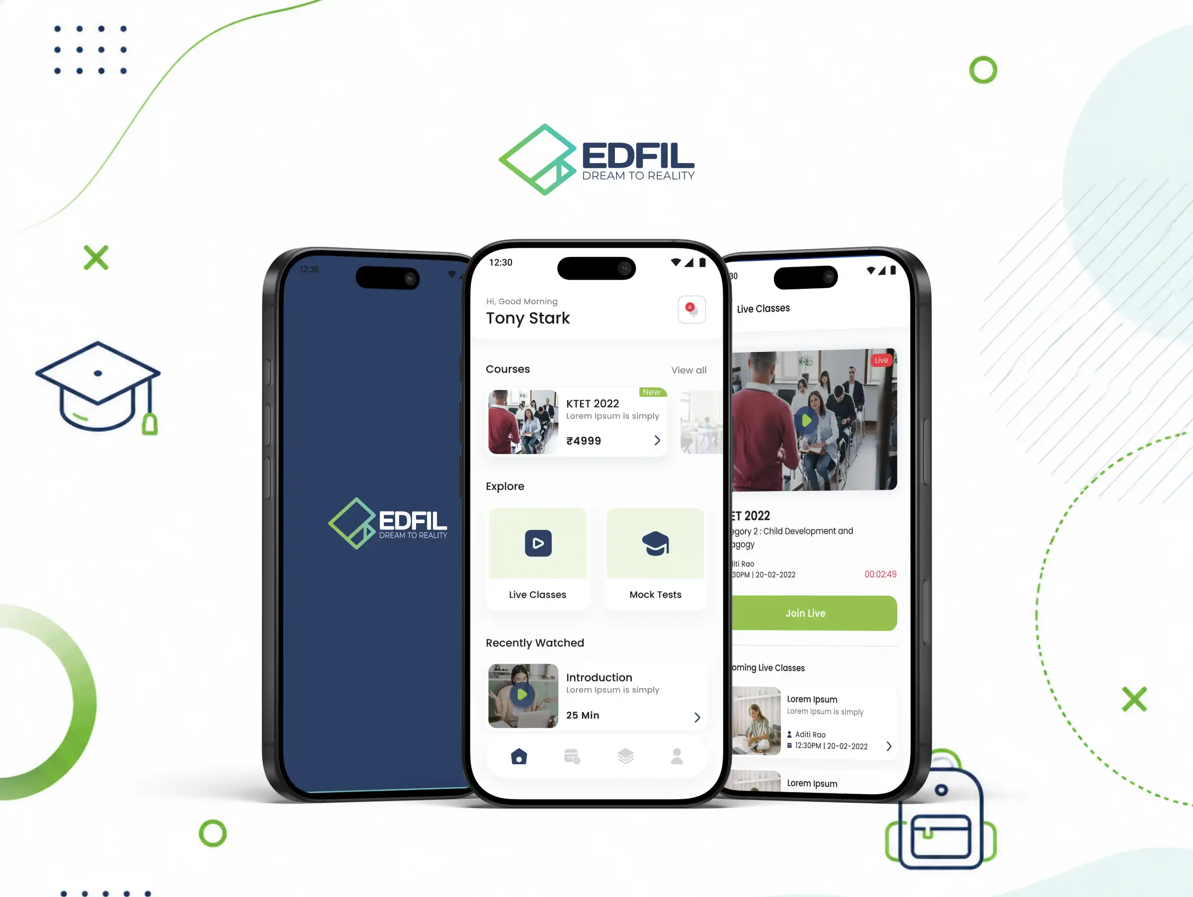 Edfil Mobile Learing App Made by Lilac Infotech
