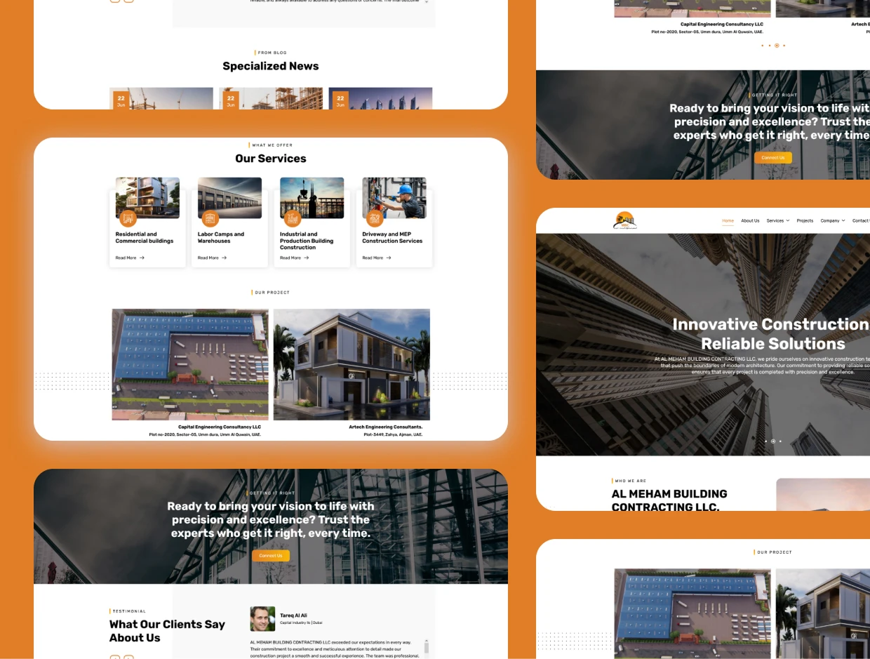Almeham website made by Lilac Infotech